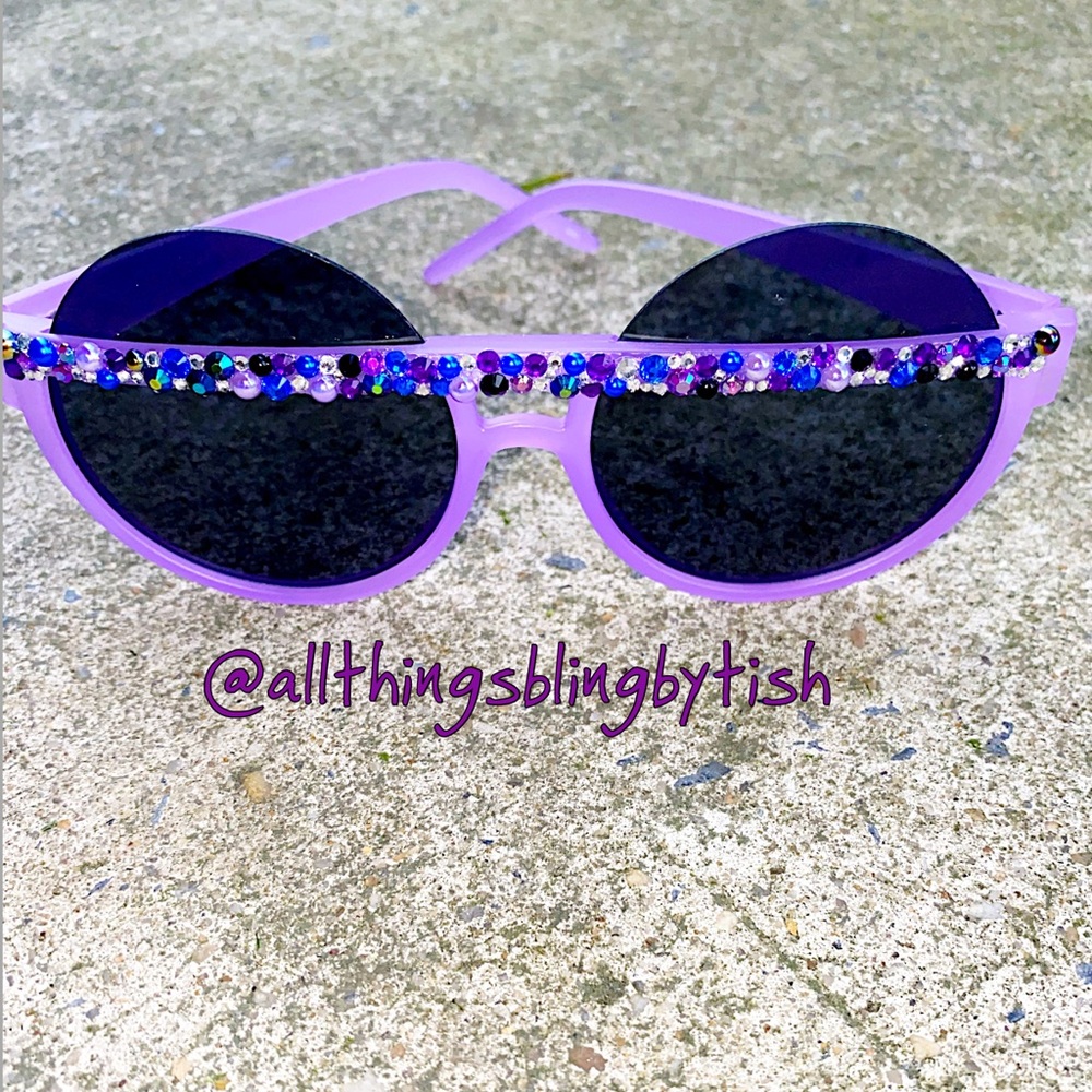 Half Moon Bling Sunglasses